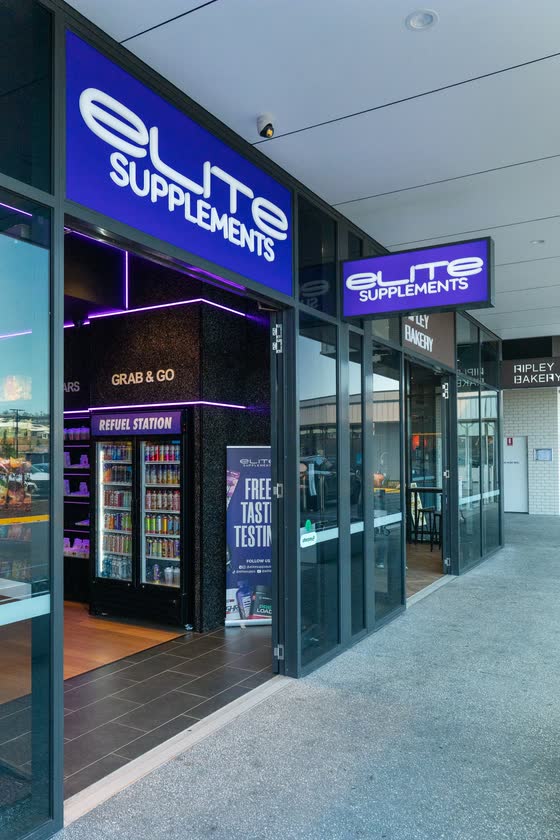 Supplement store shopfront